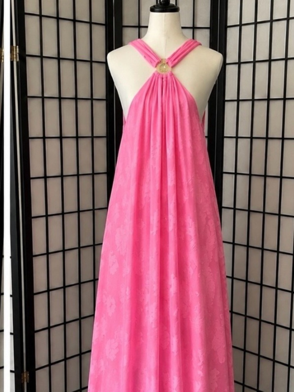 Lilly Pulitzer Pink Halter Maxi Dress